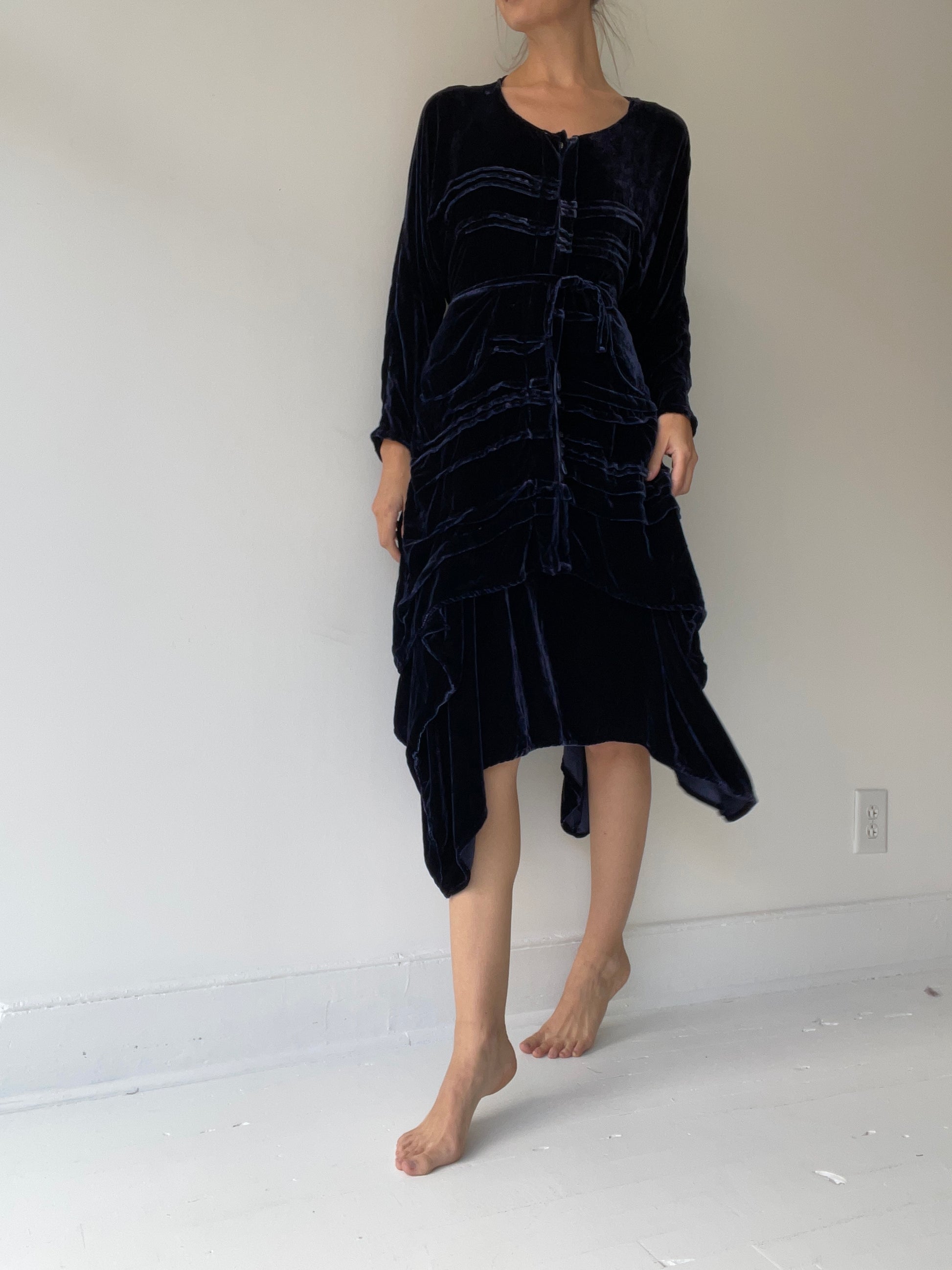 a stellah dress BLUE by krista larson silk