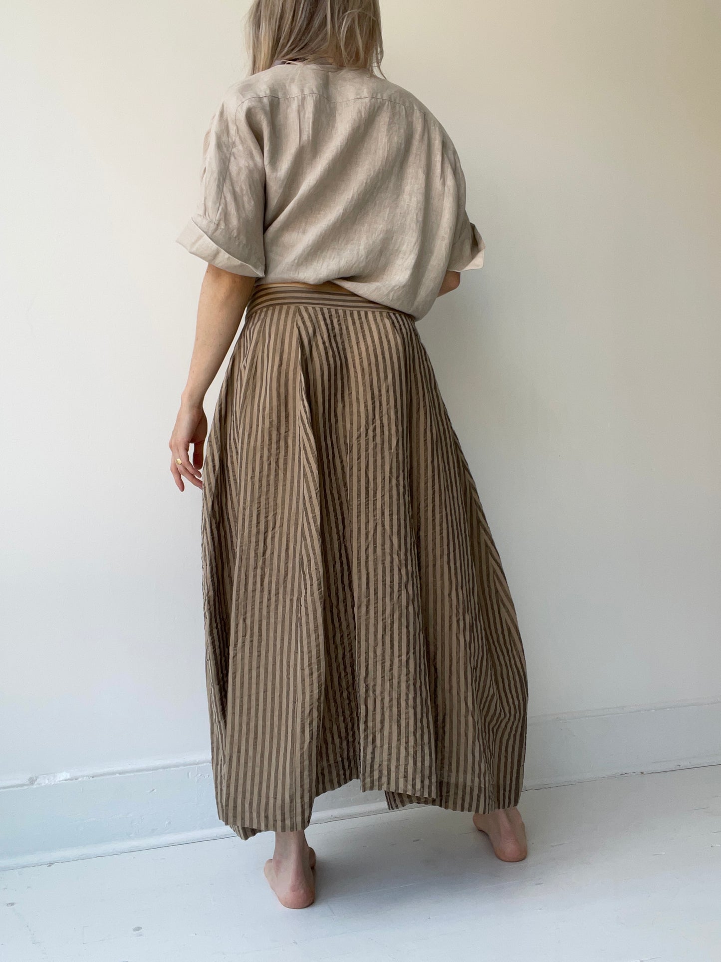 forme tucked bell skirt