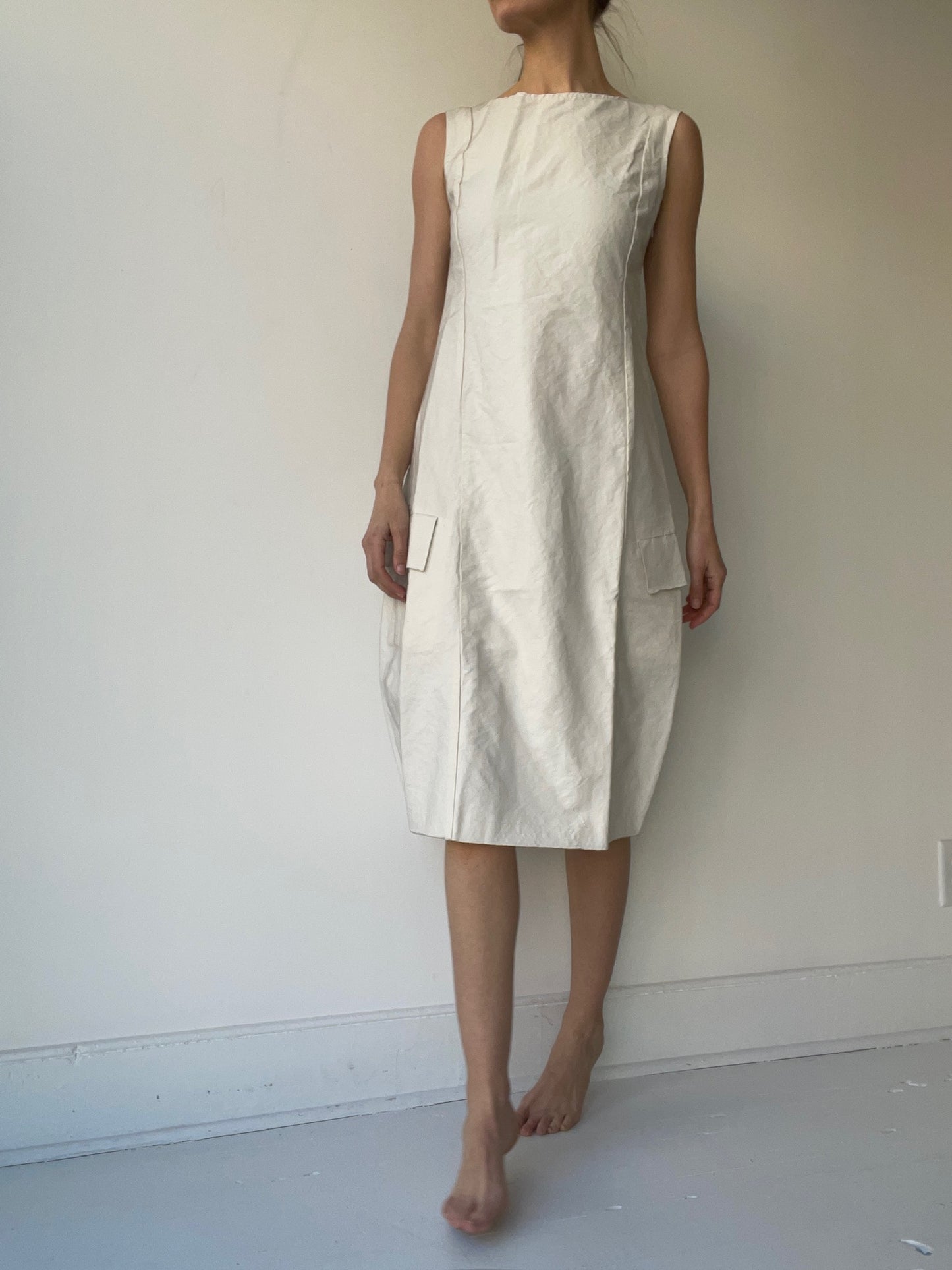 rundholz mainline linen shell dress