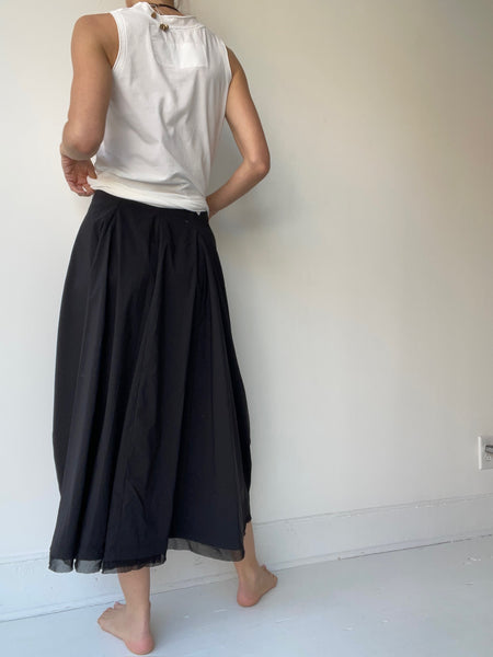 rundholz black label mesh hem skirt