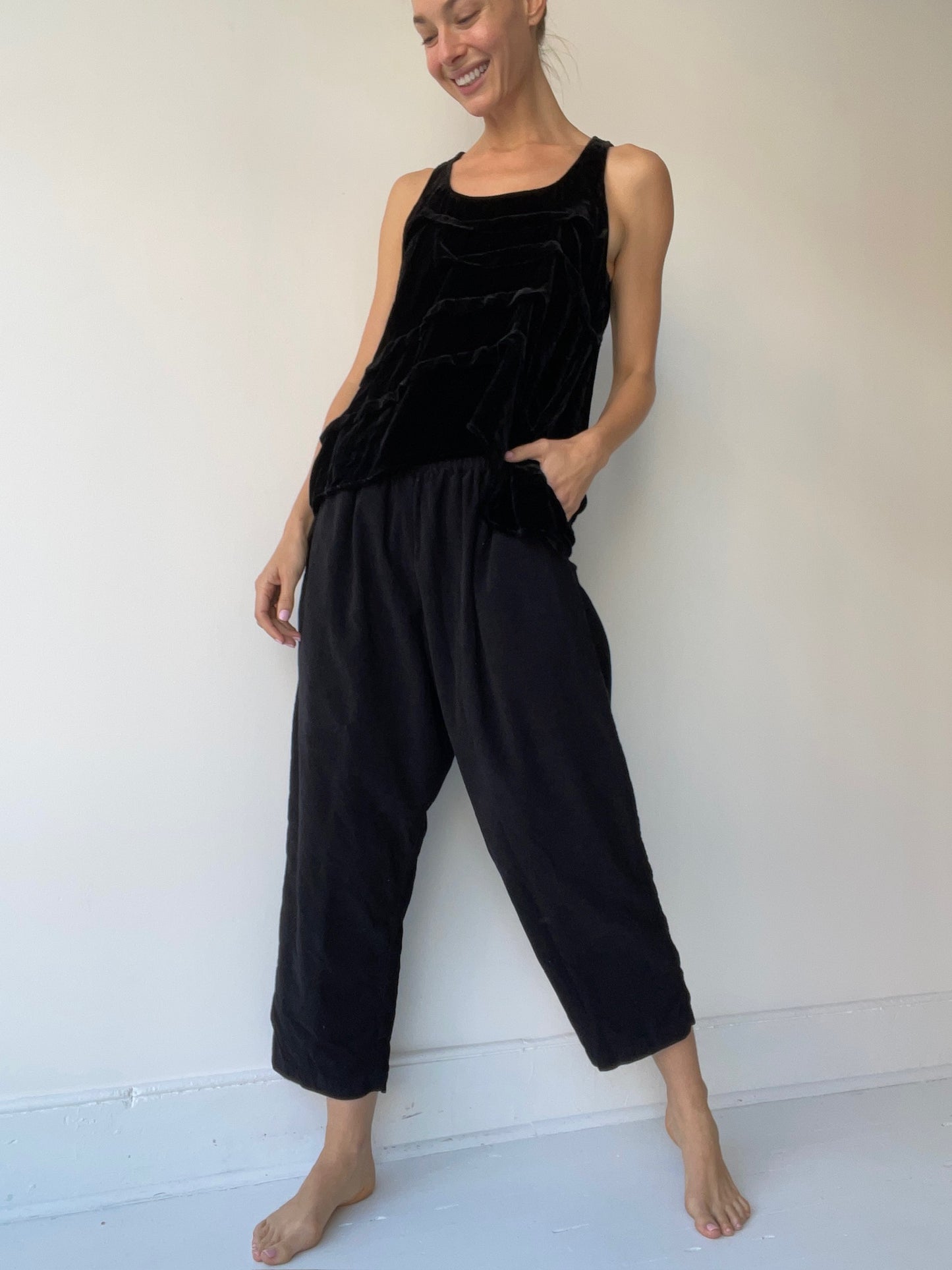 krista larson ohm pants BLACK