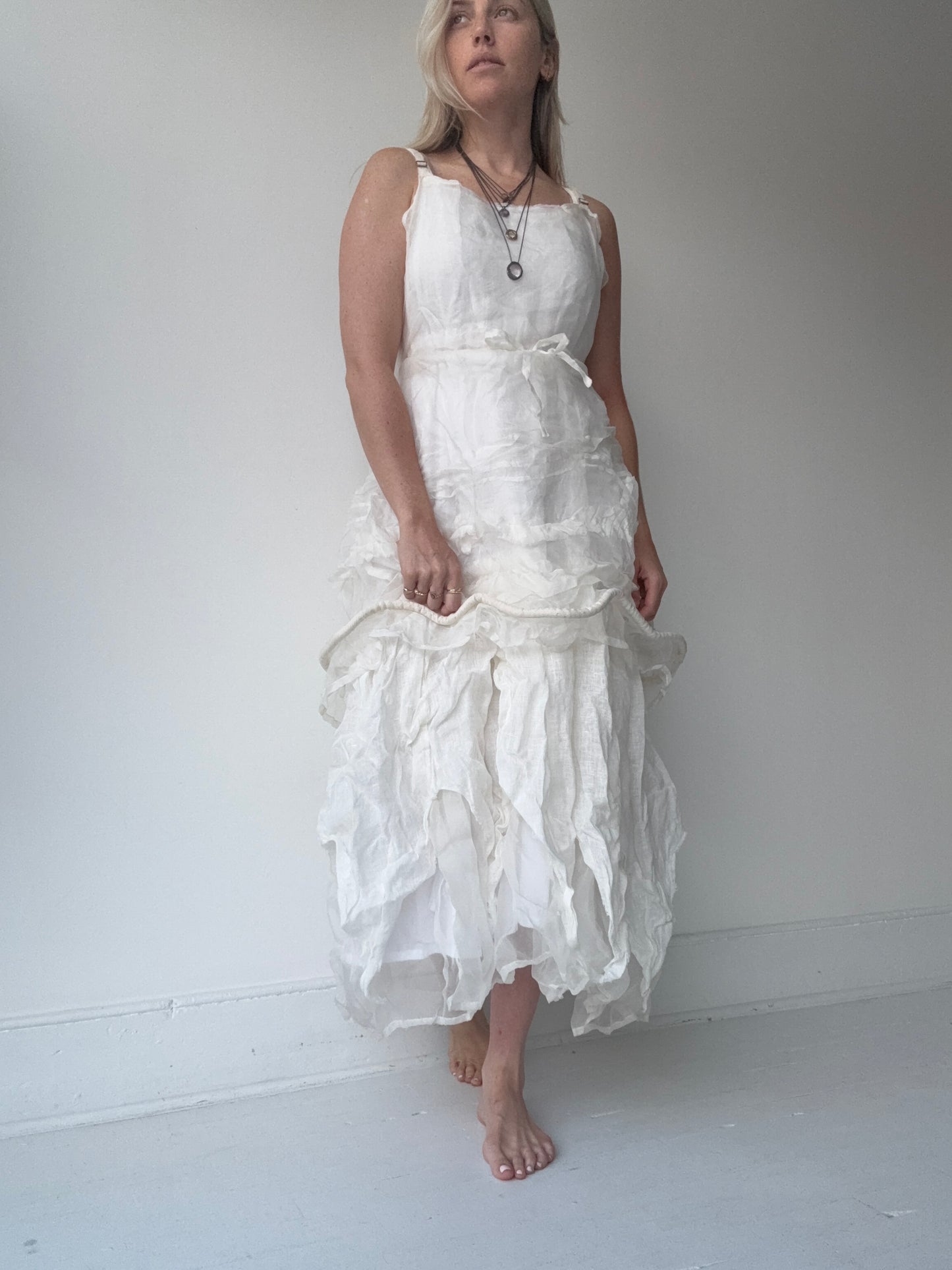 krista larson long vintage slip