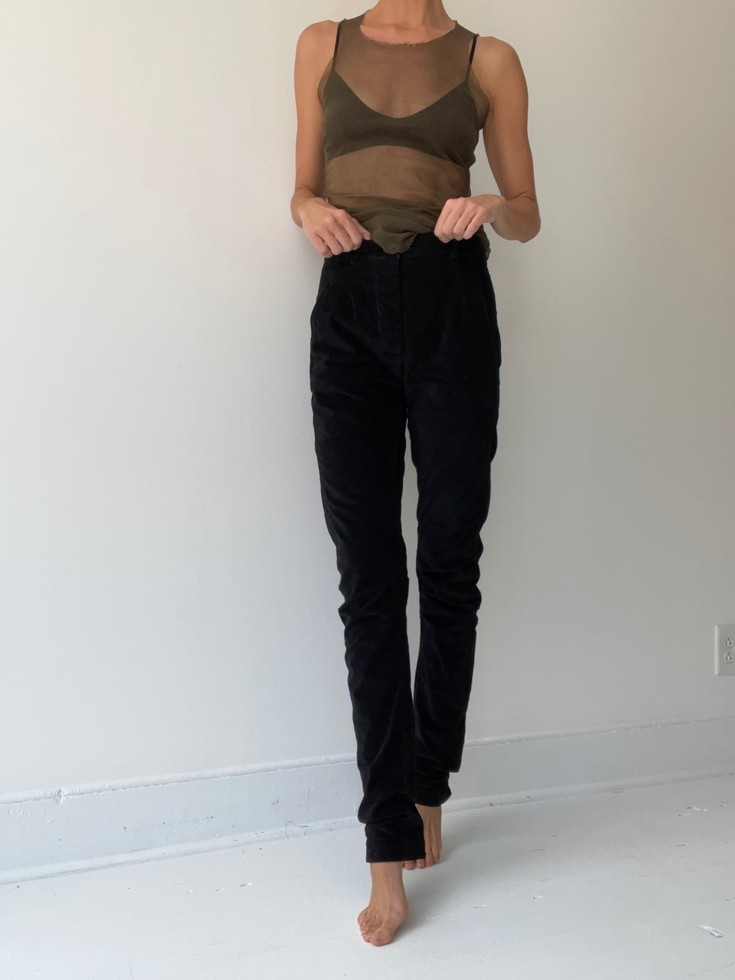 rundholz dip velvet pant