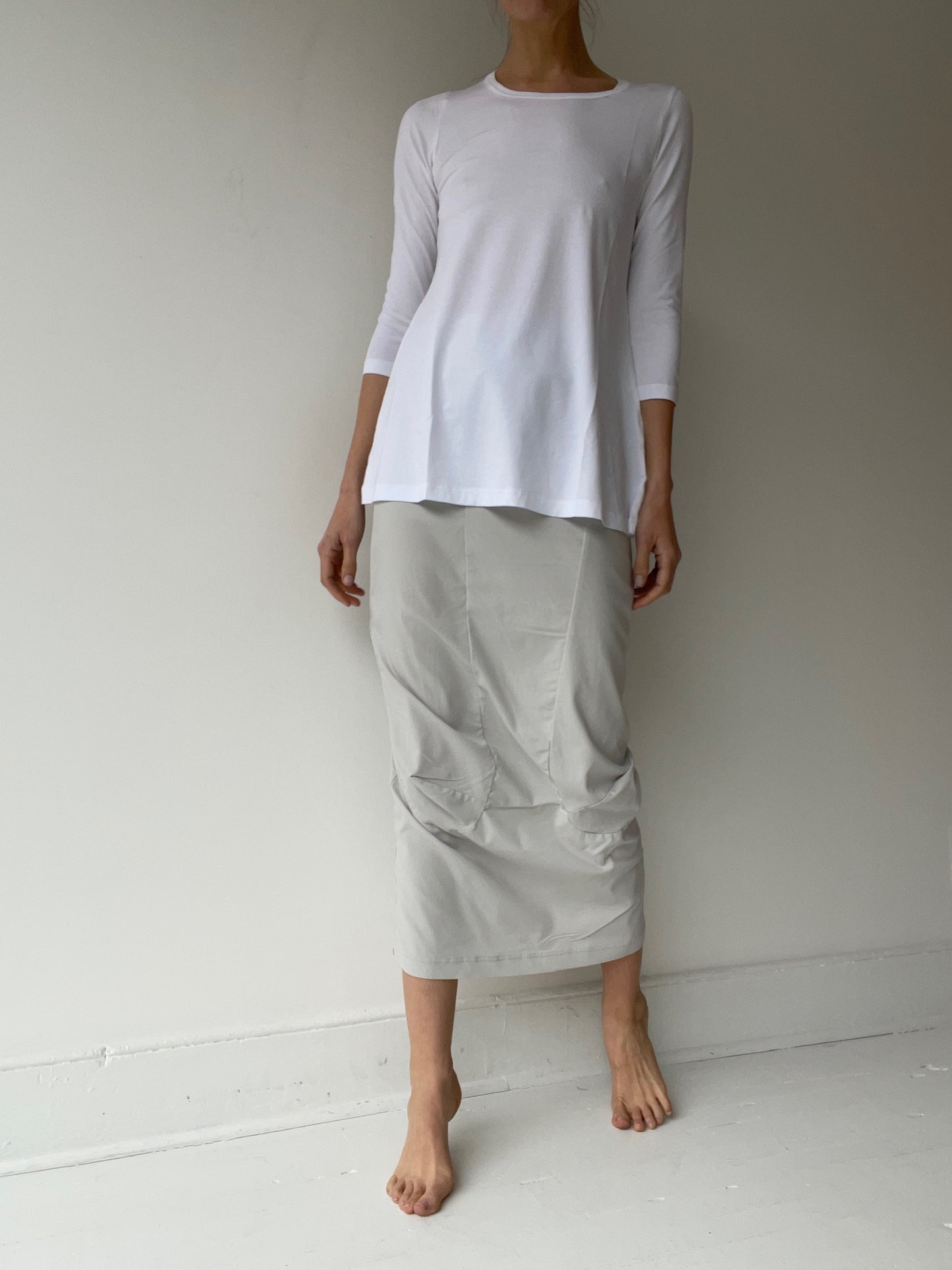 rundholz black label 3/4 white tee