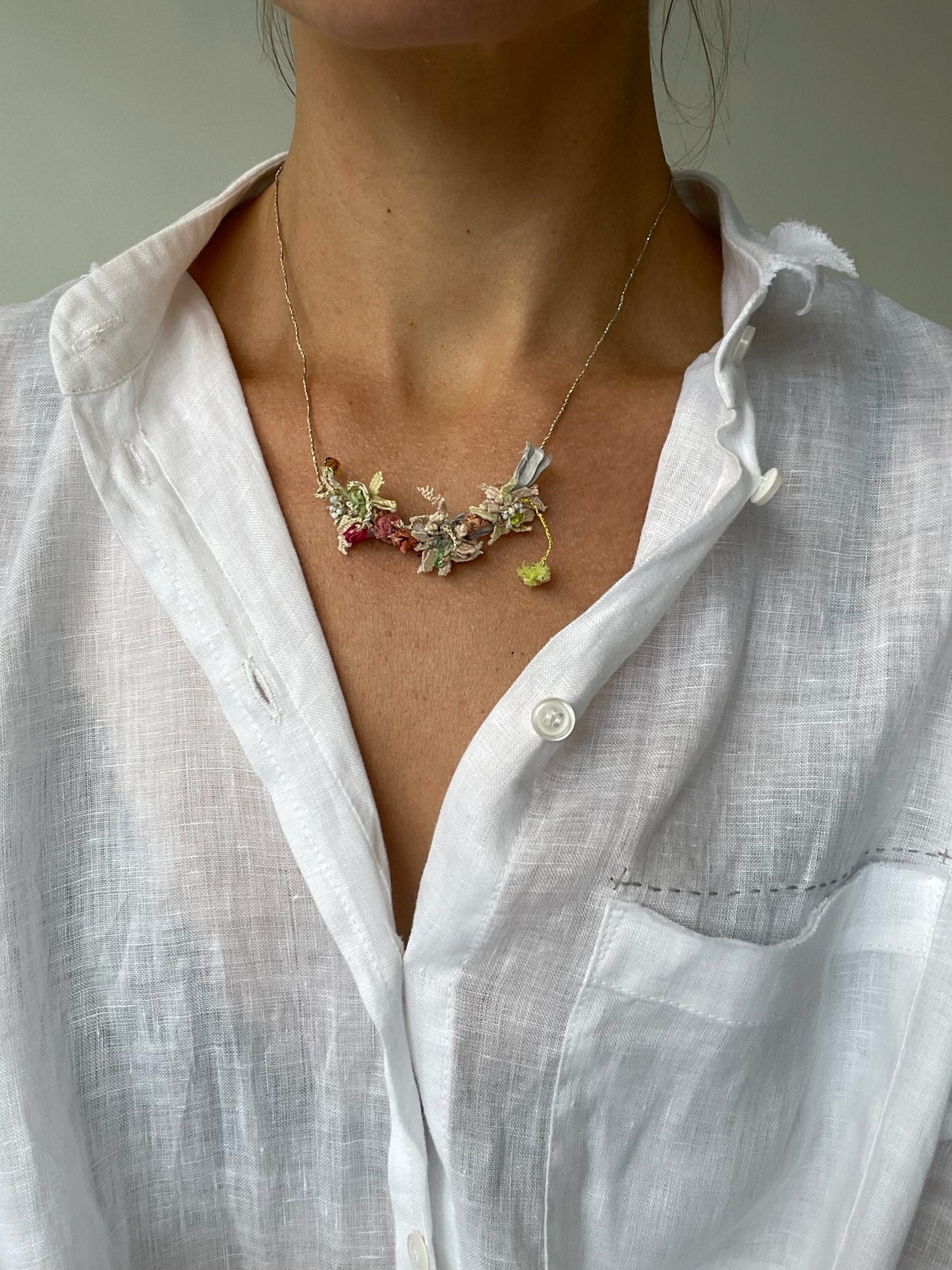 an antomoon woven necklace #2 with lovingly hand-woven in italy