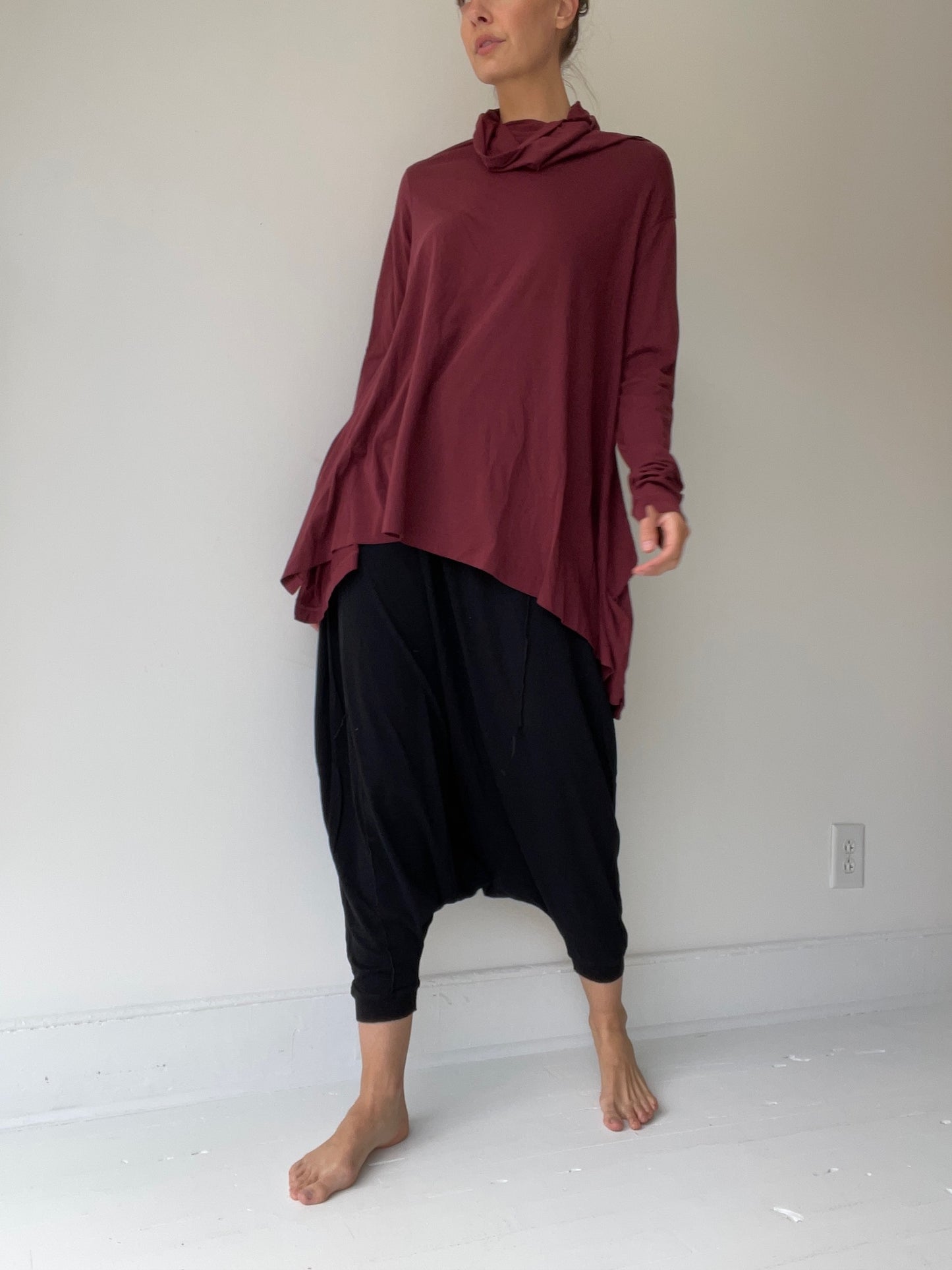 cowl tee