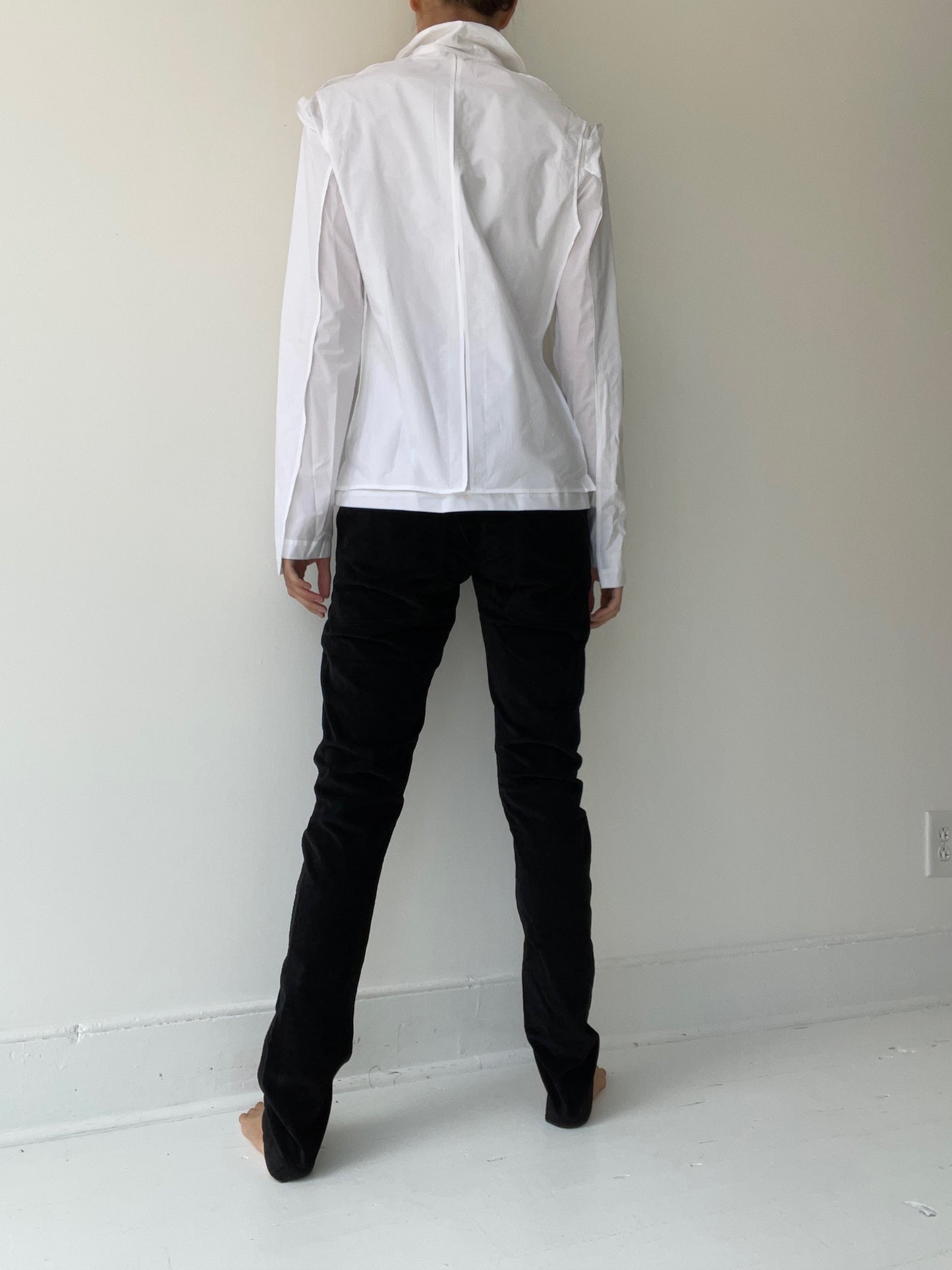 rundholz mainline slim button up blouse