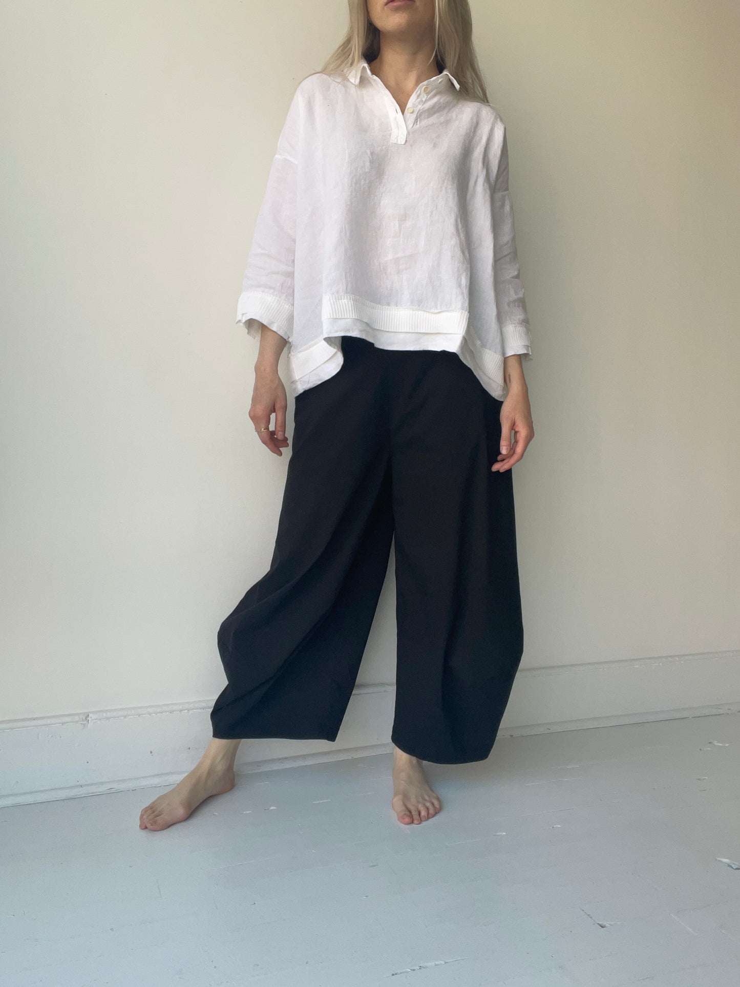 aequamente linen blouse