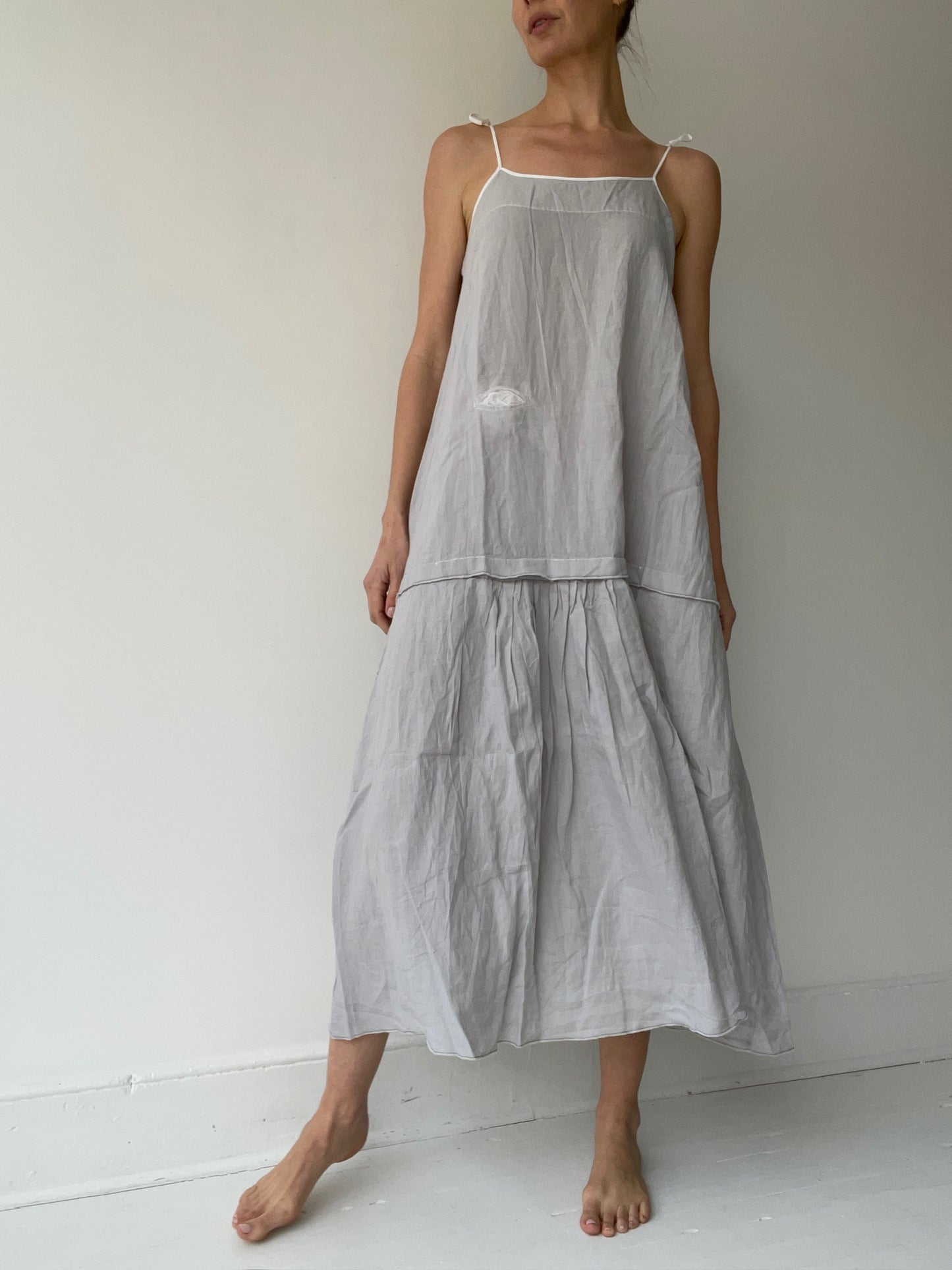 an umit unal moda dress with 100% linen