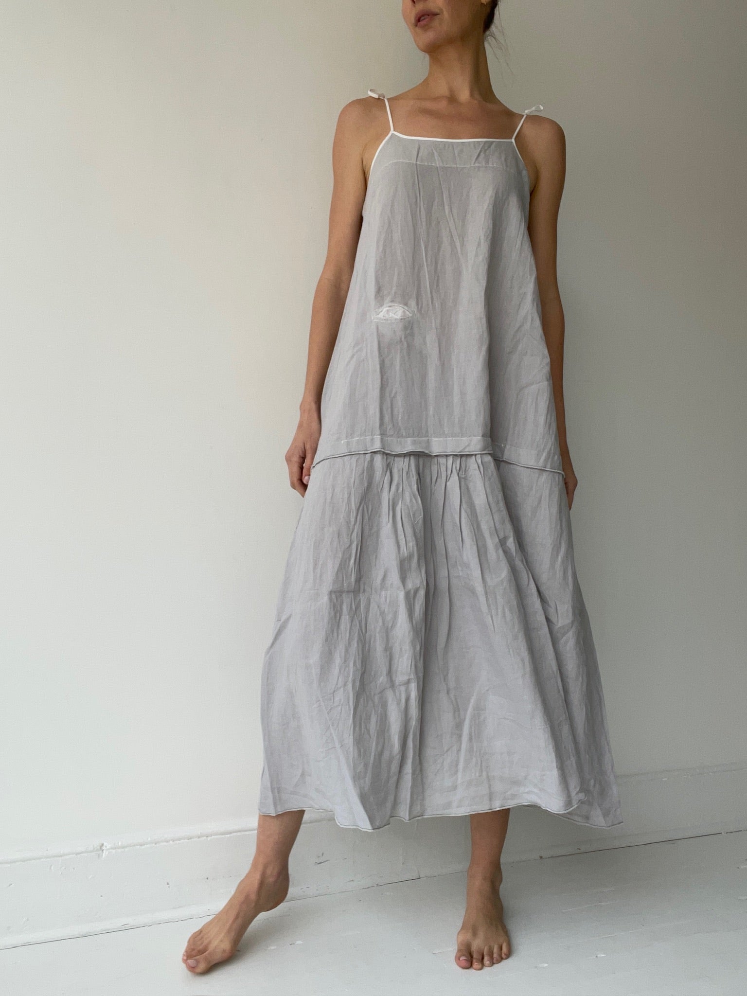 an umit unal moda dress with 100% linen