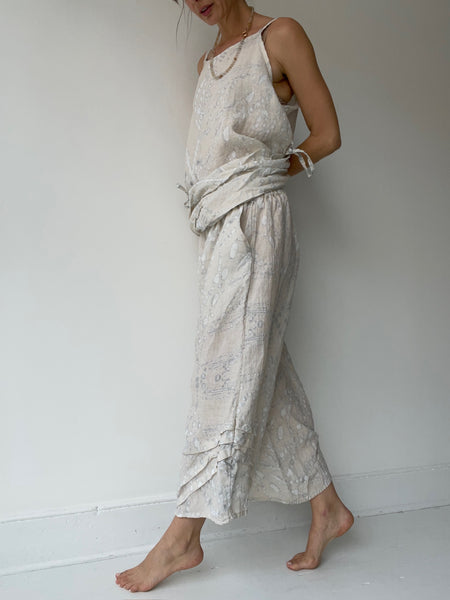 krista larson batik basic detail pants