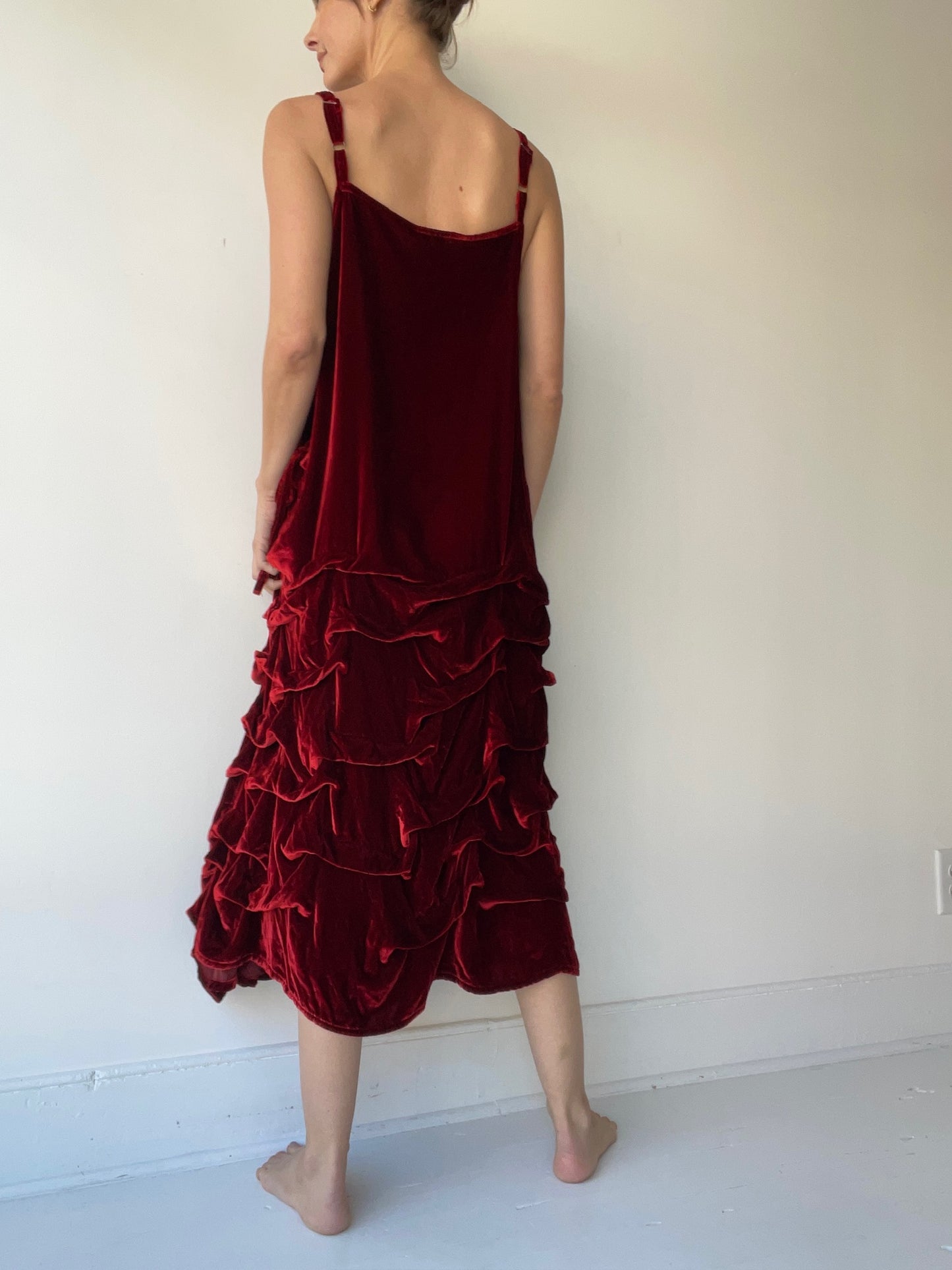 krista larson long tunnel slip vermillion velvet