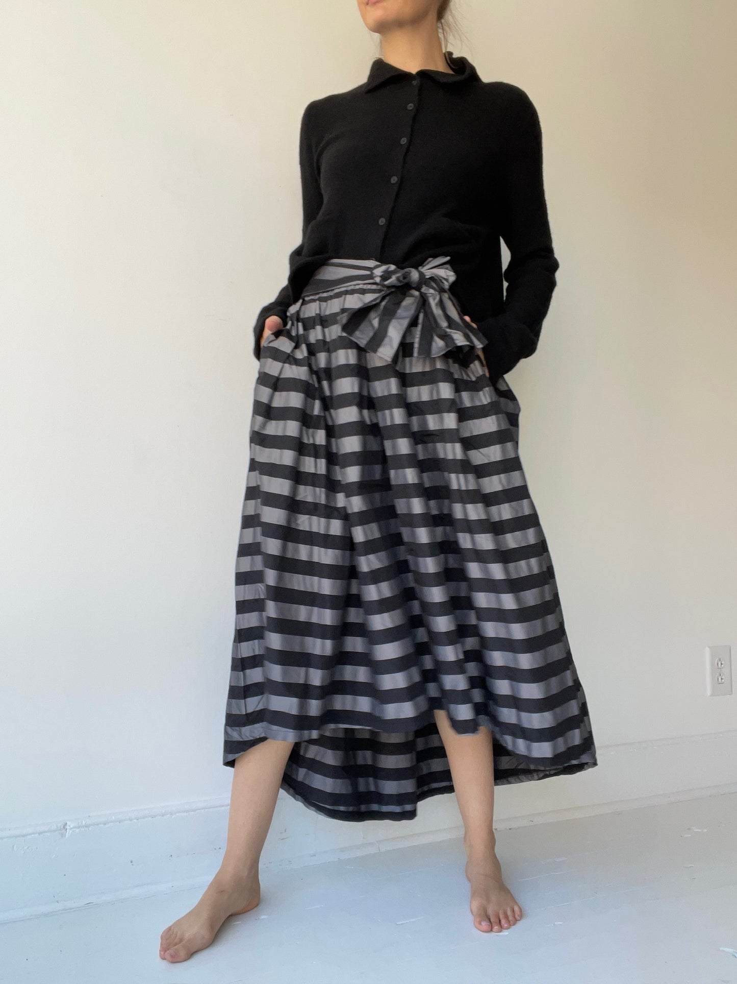 plü stripe t skirt