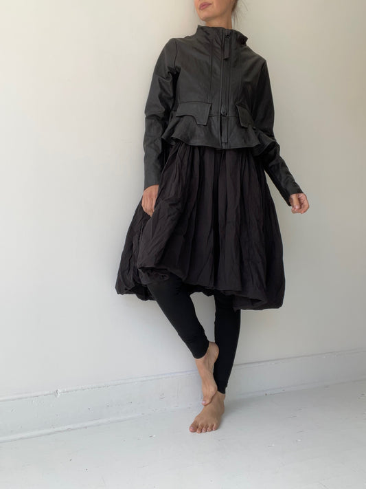 rundholz mainline leather flutter jacket