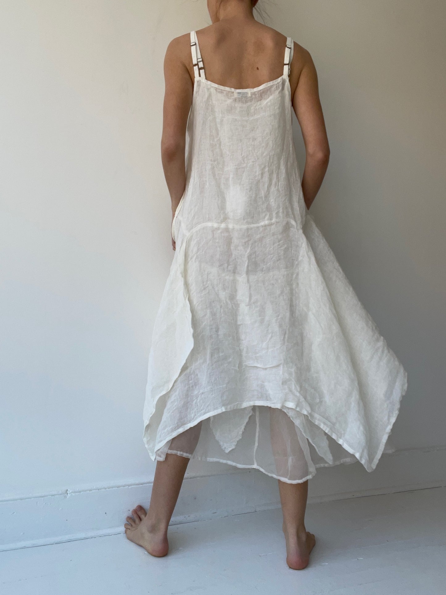 krista larson cream long pinwheel slip