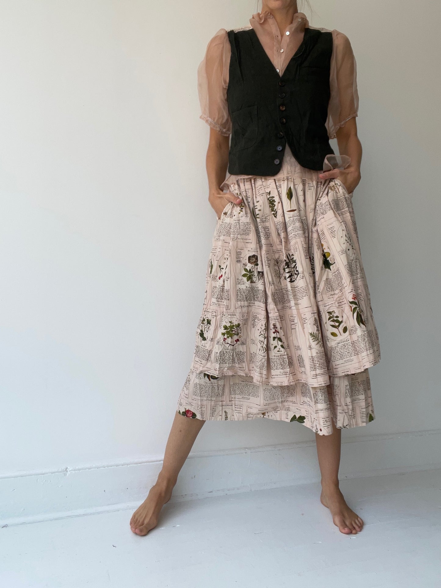 aleksandr manamïs double layer skirt