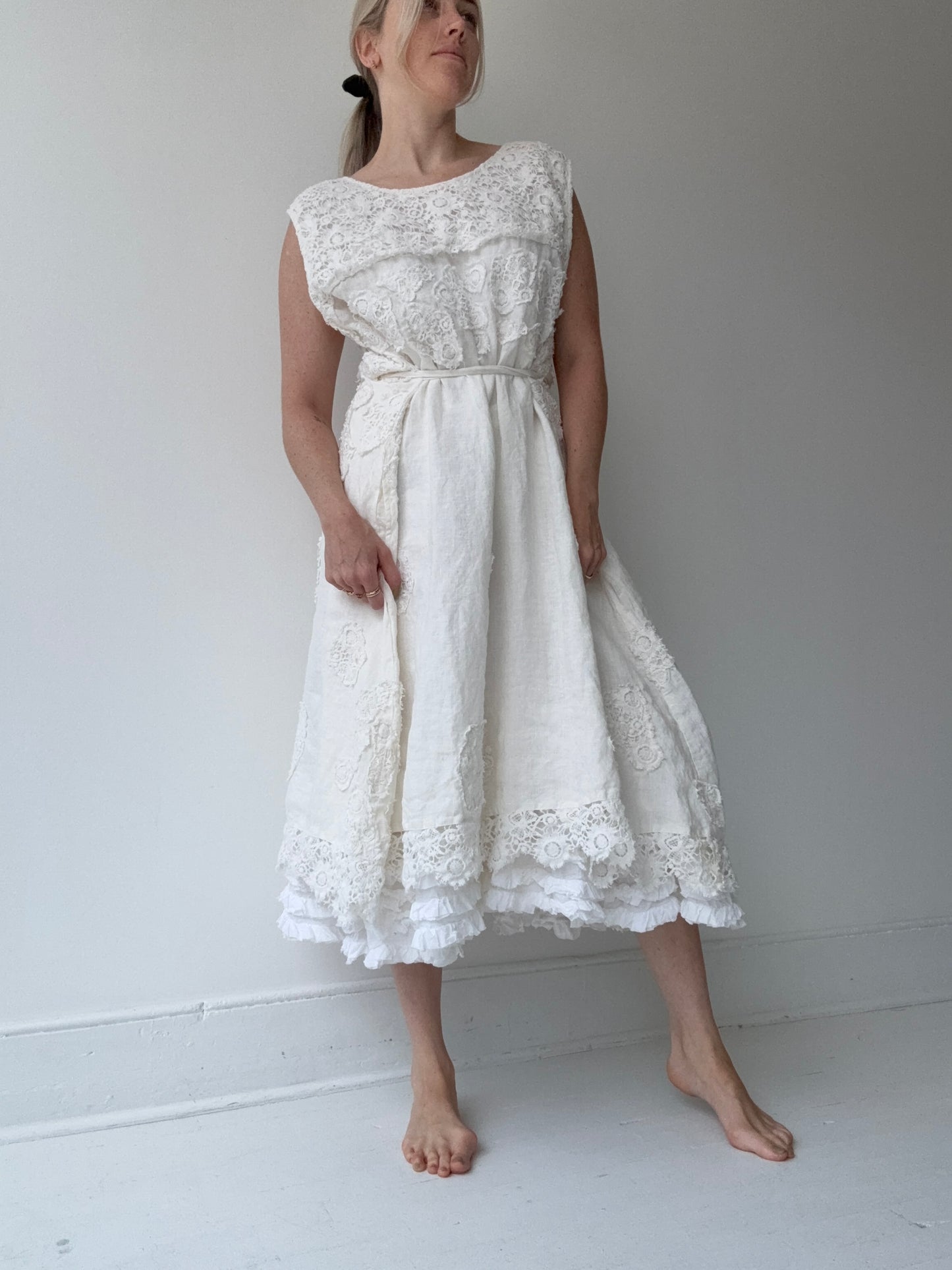 krista larson lace applique slip