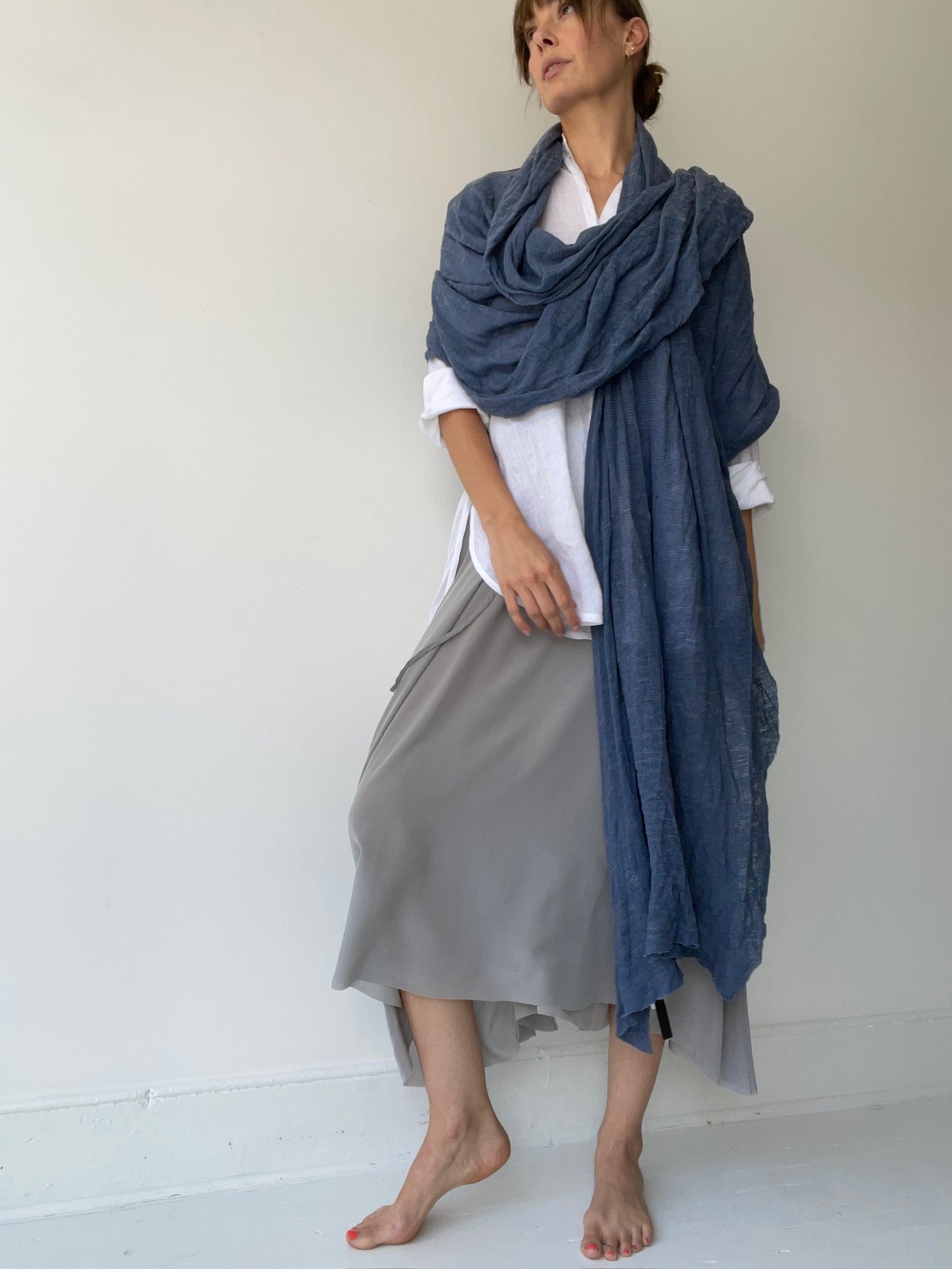 umit unal blue scarf