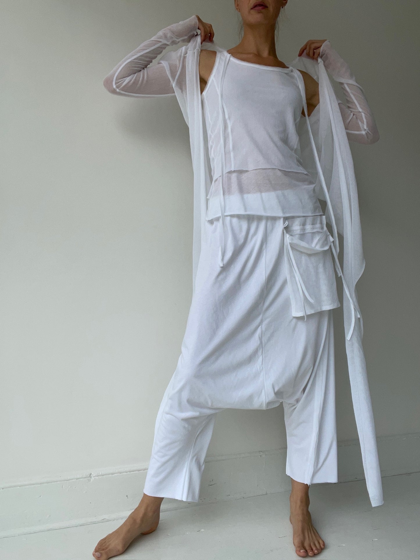 pal offner sheer wrap WHITE