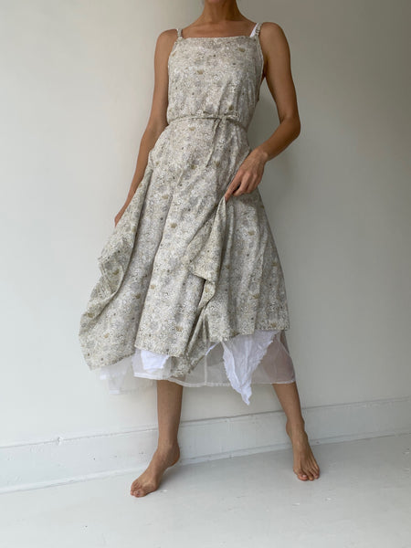 krista larson floral long pinwheel slip