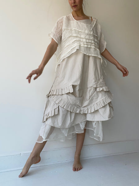 krista larson crop creased shirt short sleeve