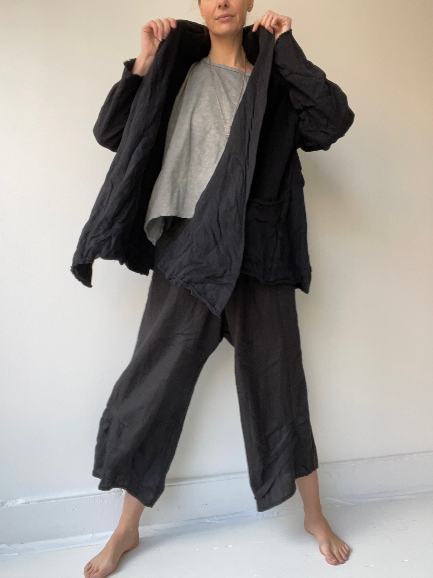 billowy cardigan