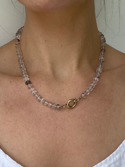 moss amethyst necklace