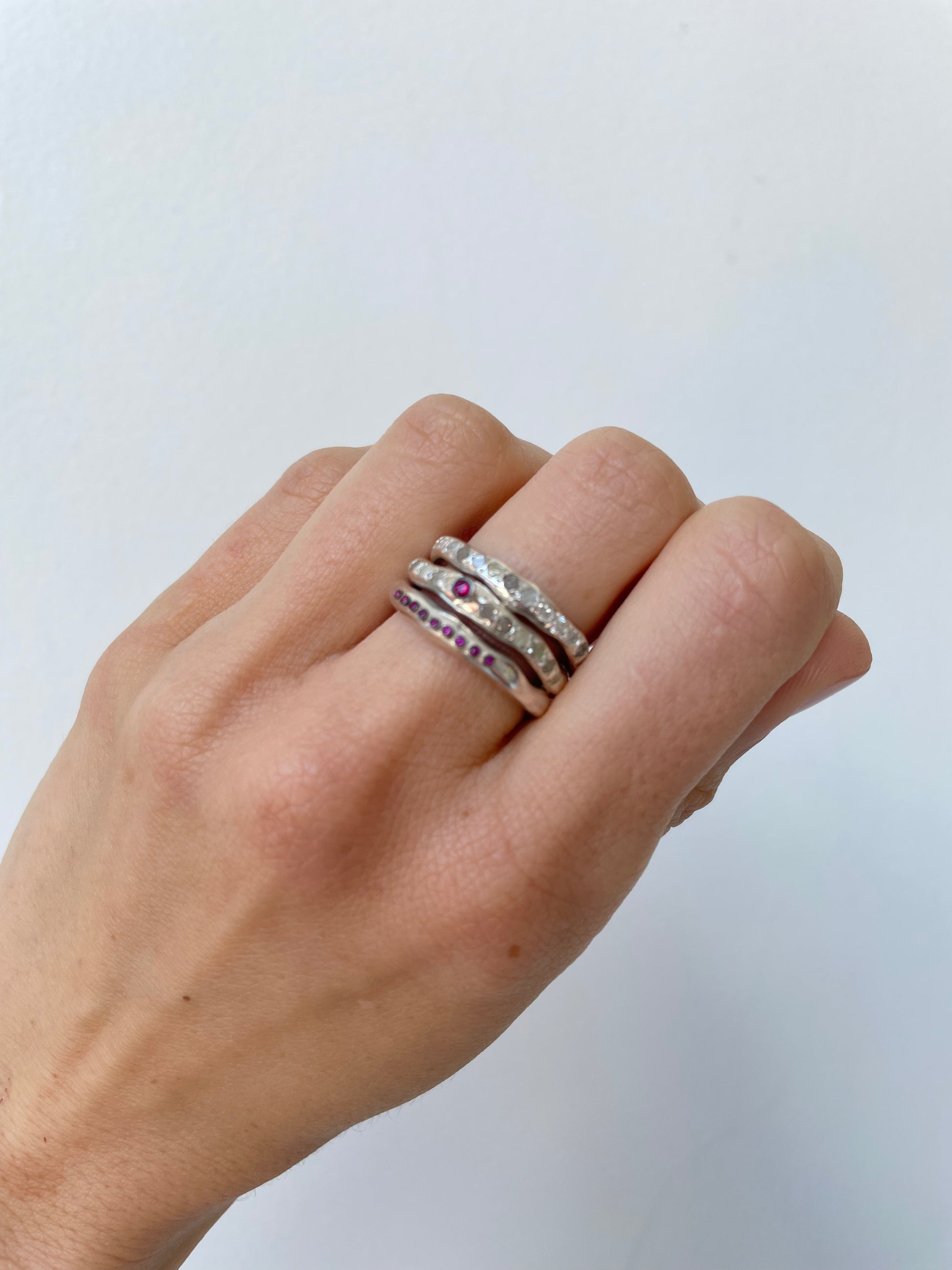 指輪・リング ROSA MARIA FW24 SUKA R S ST DIA CO (RG077735 SILVER) rosa maria seiko ru ring – havens-chs