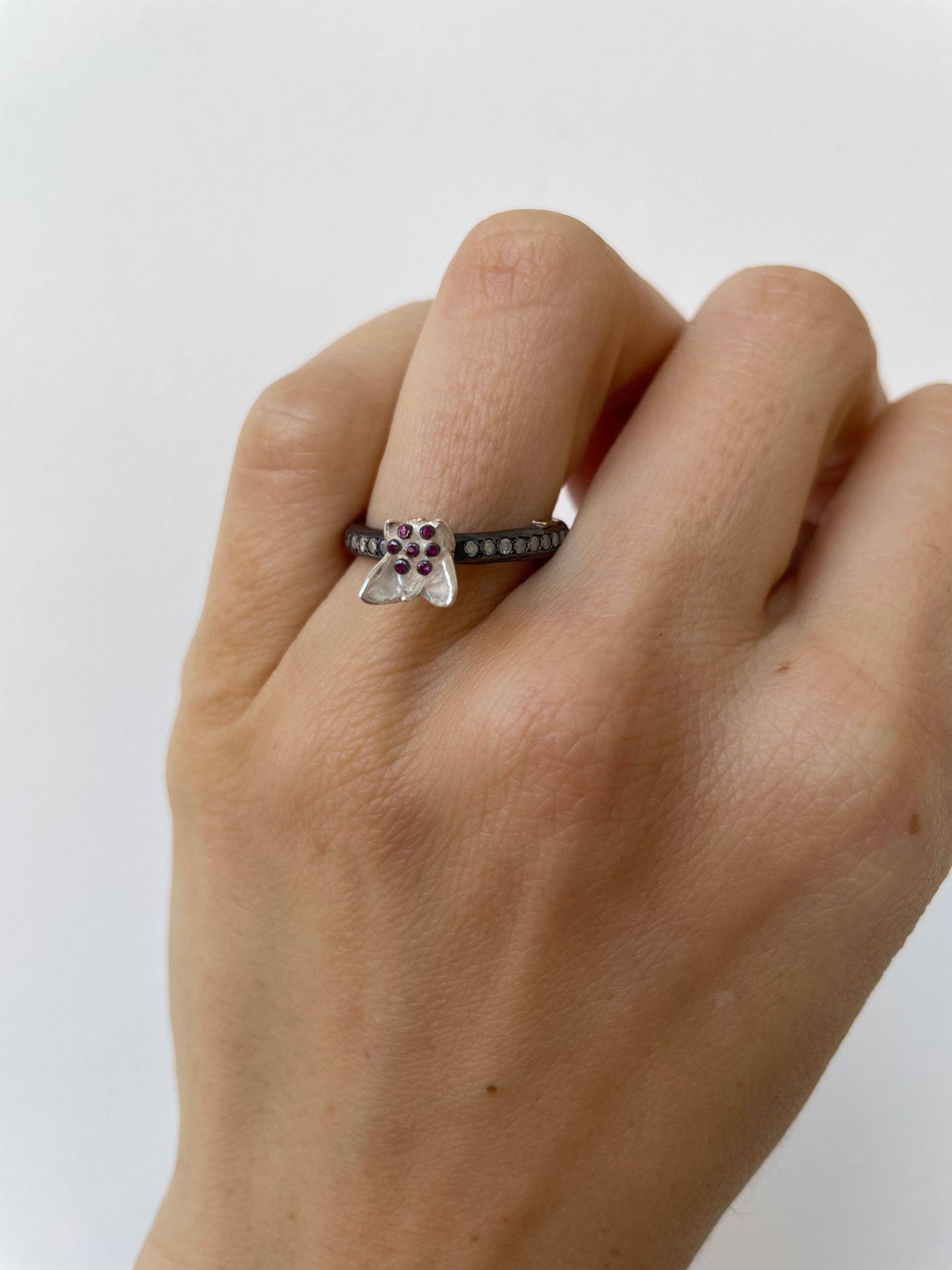 a carys ring by rosa maria sterling silver