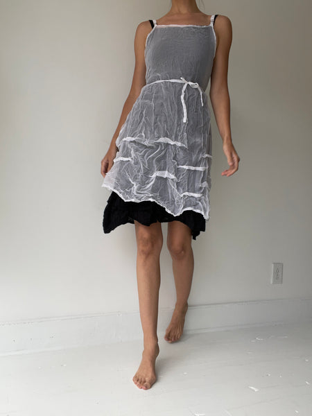 short wavey slip ORGANZA