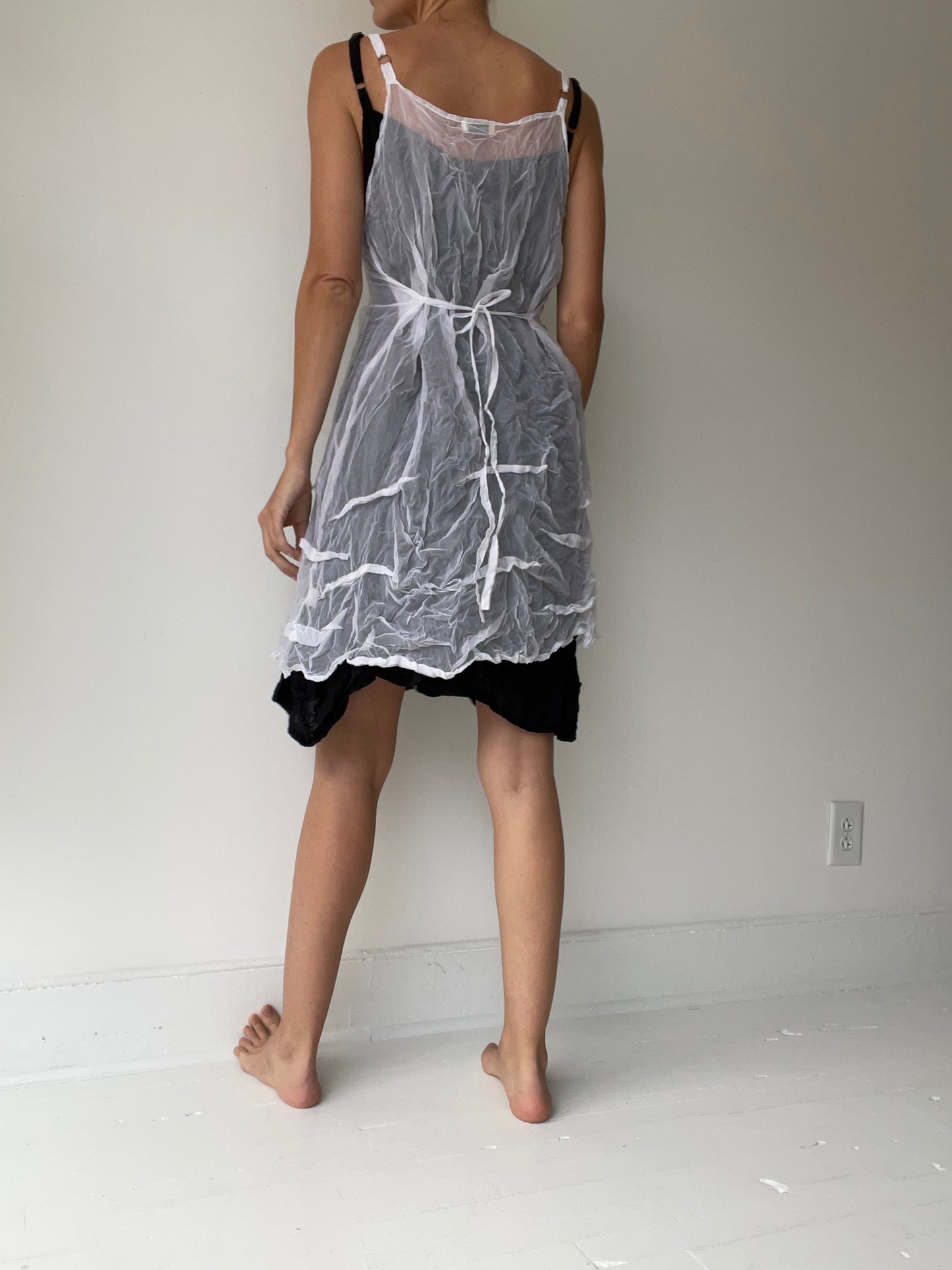 short wavey slip ORGANZA