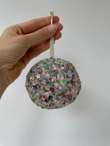 skippy cotton disco ball ornament