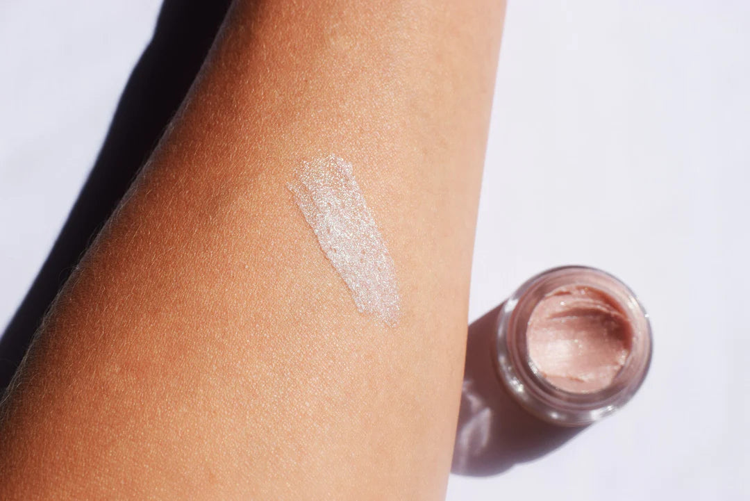 plant makeup pink puffy cloud shimmer balm