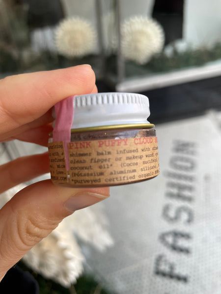 pink puffy cloud shimmer balm