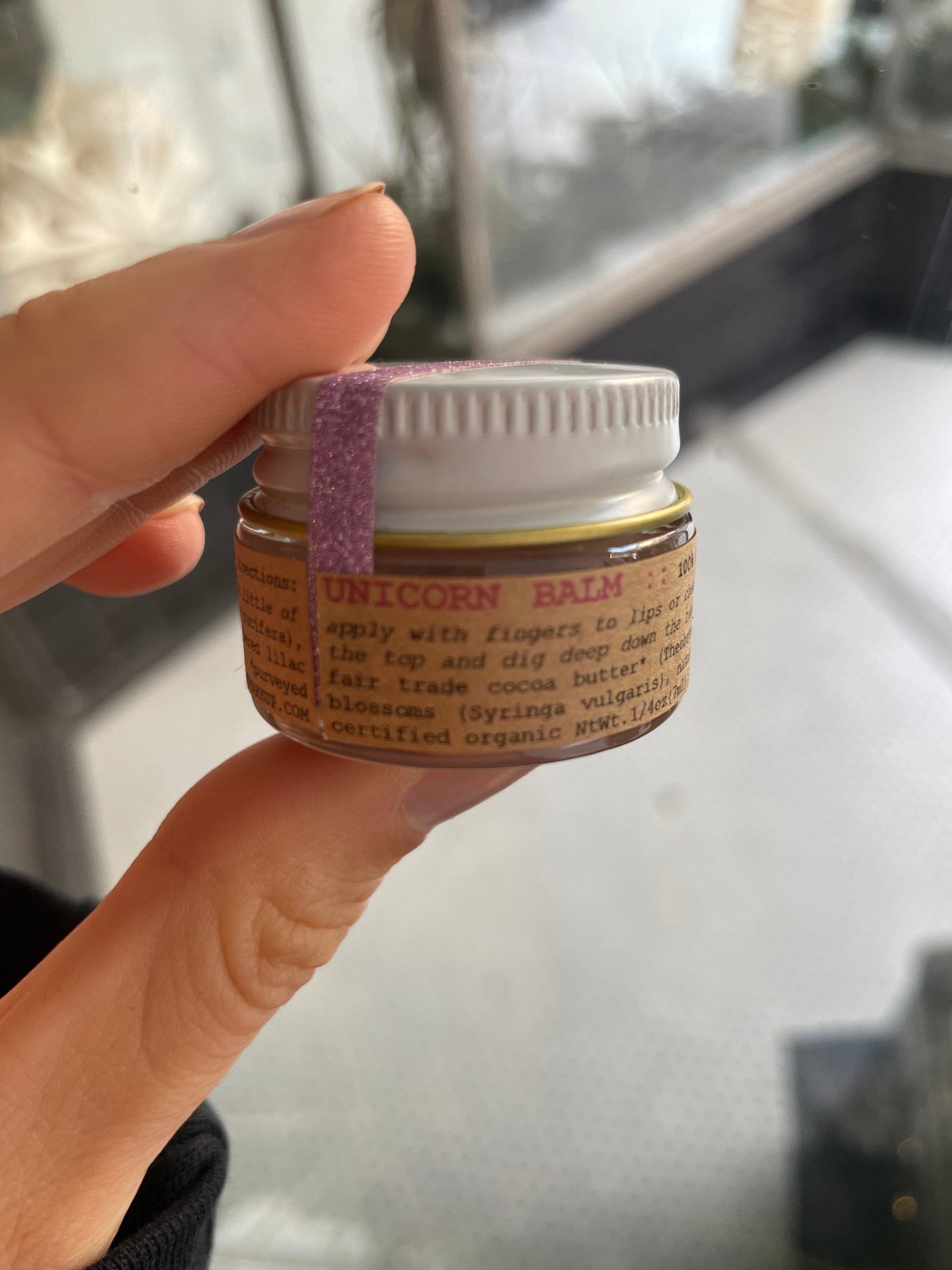 a plant makeup unicorn balm