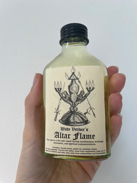 wade vetiver manifesting altar flame potion