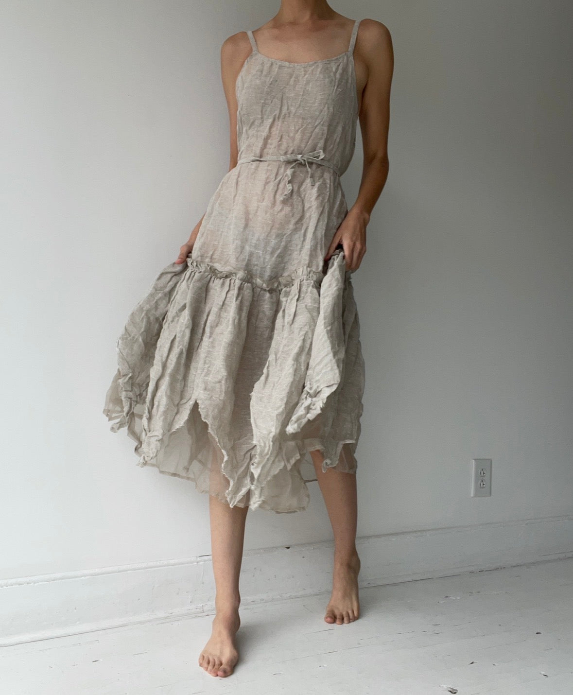 krista larson oat long vintage slip