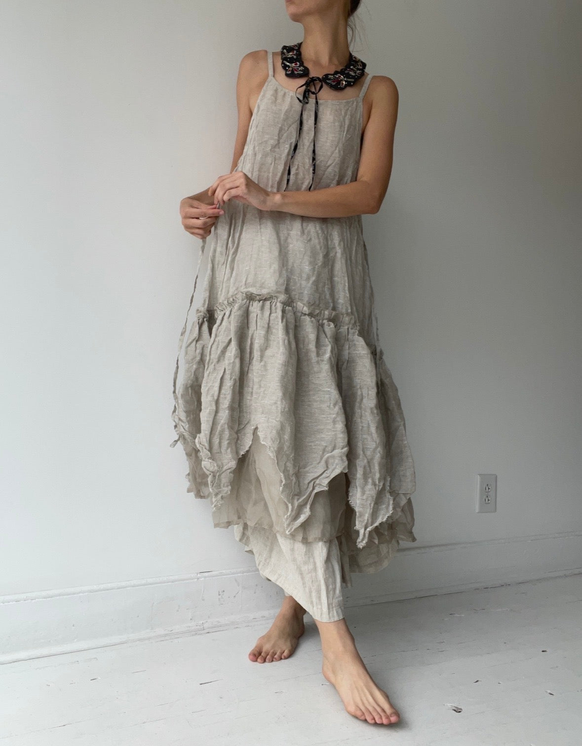 krista larson oat long vintage slip