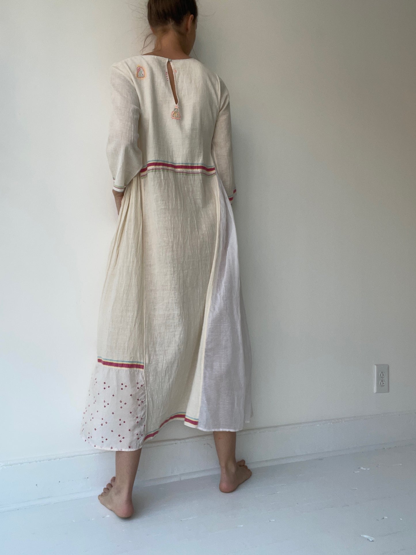 preloved sheer panel dress