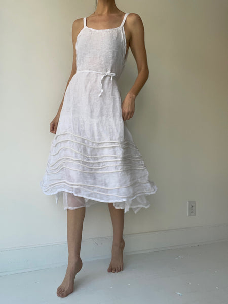 long spring slip LINEN GAUZE