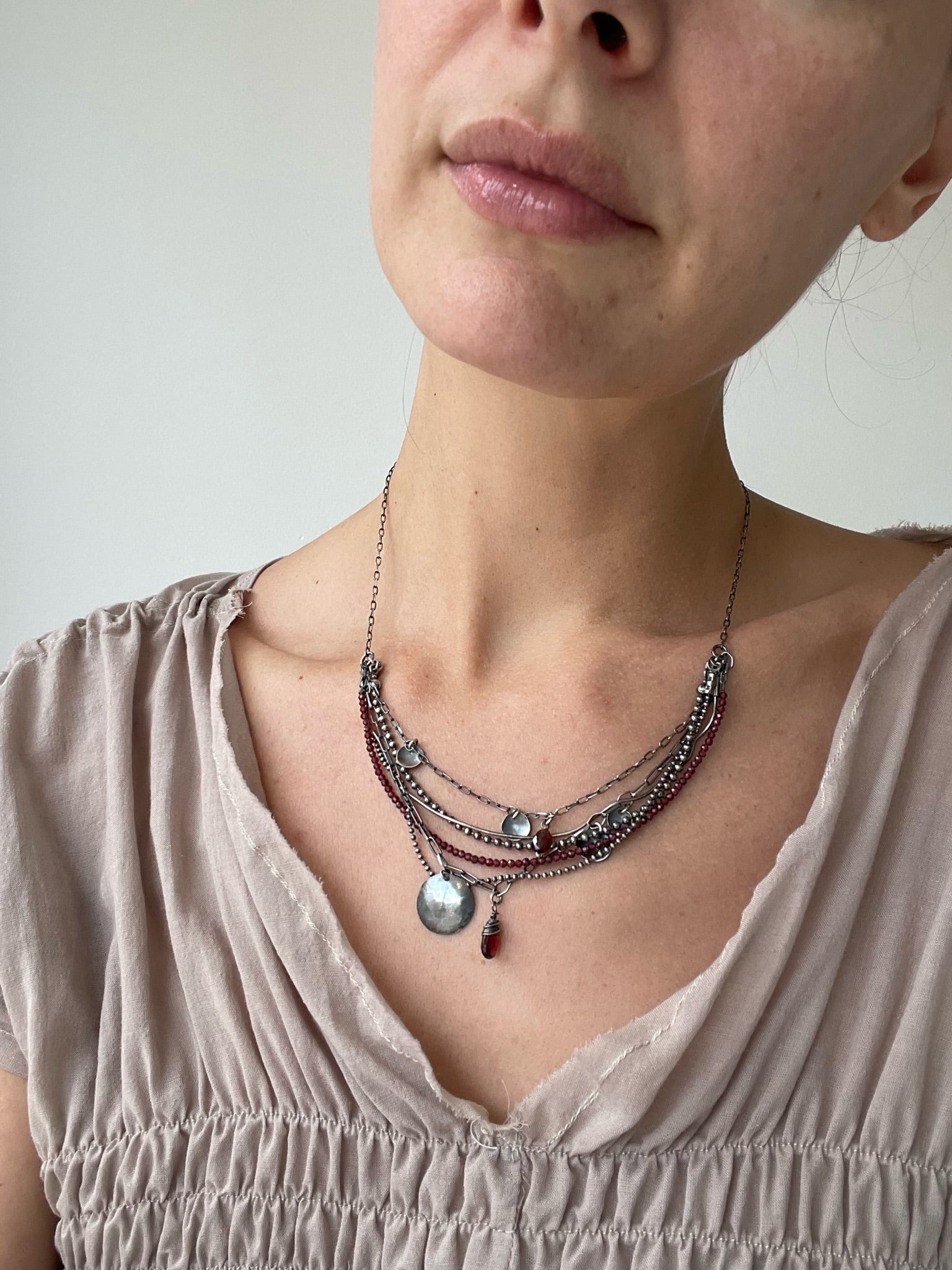 garnet necklace