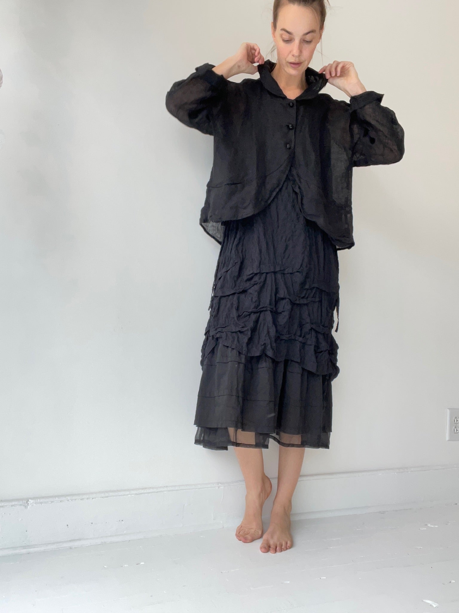 a dragonfly jacket LINEN GAUZE by krista larson 100