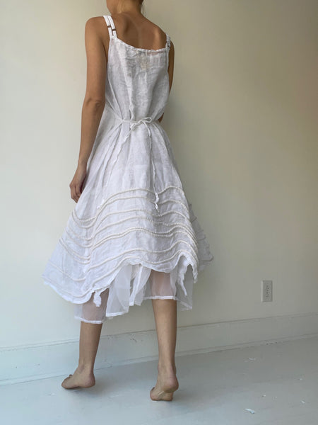 long spring slip LINEN GAUZE