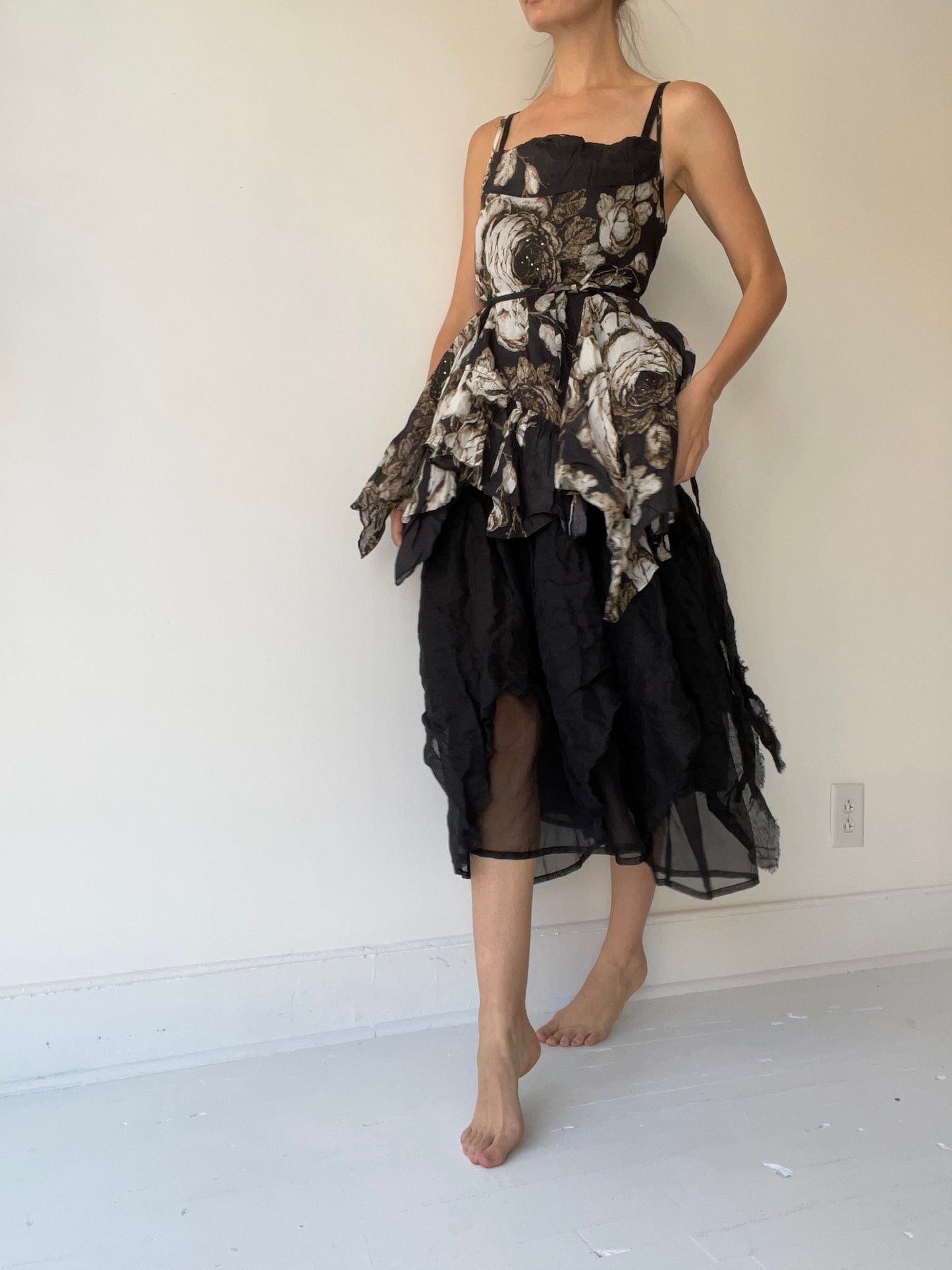 a sweet cami top by krista larson printed cotton organdy