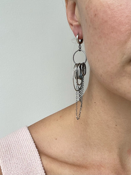 silver rings earrings
