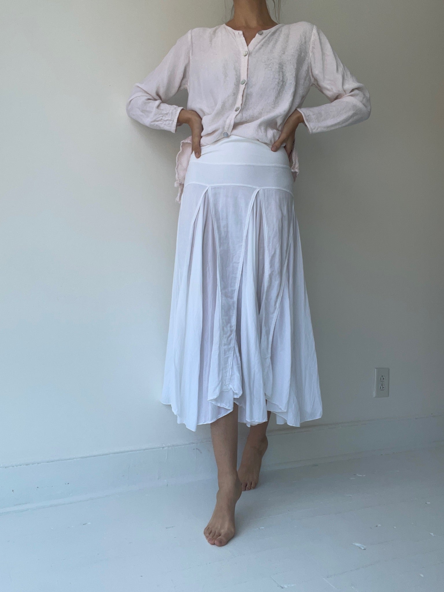 preloved flutter skirt