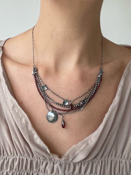 garnet necklace