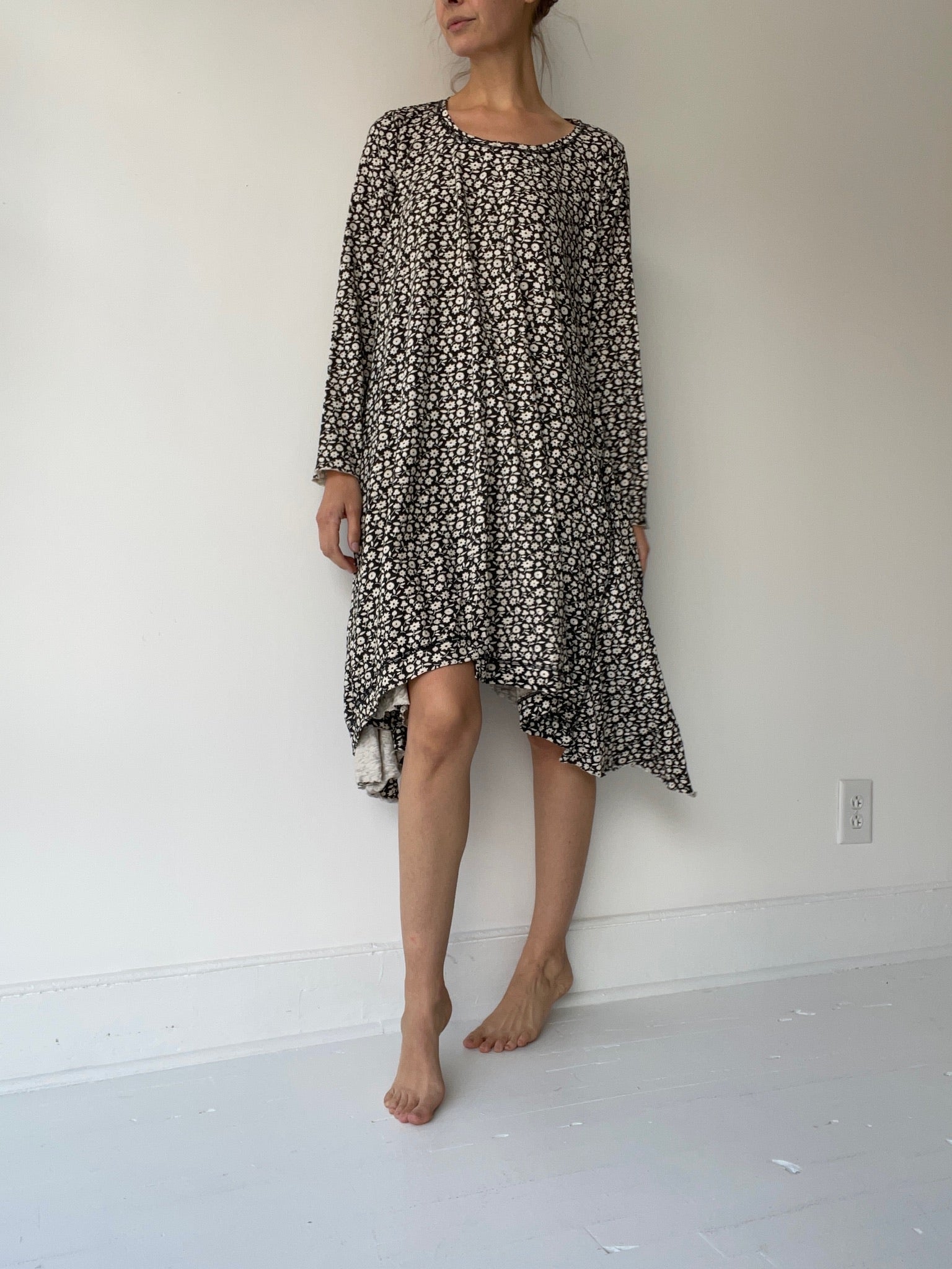 a long ballet dress by krista larson printed cotton