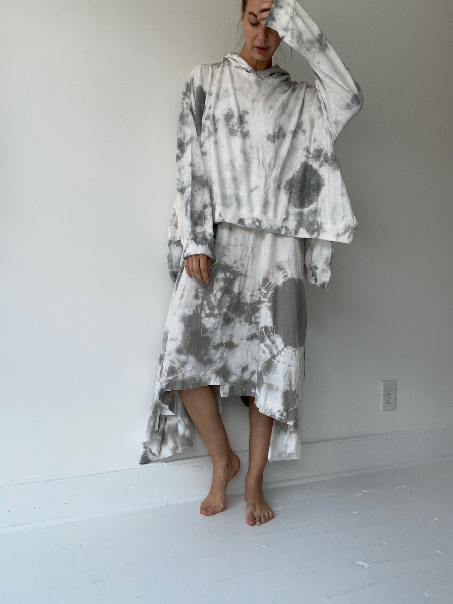 crop bode tie dye sweatshirt