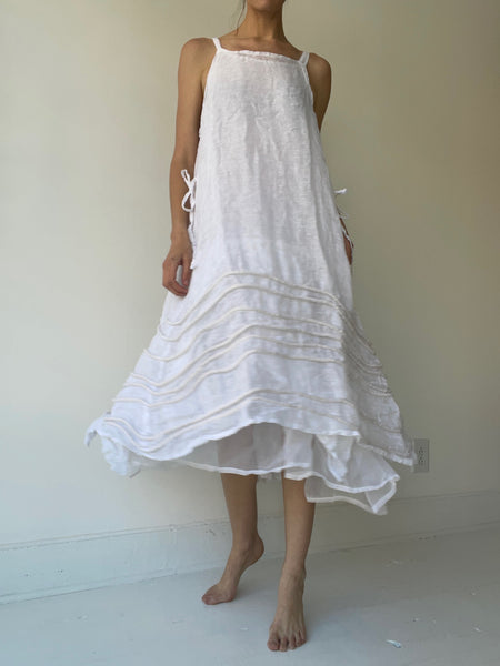long spring slip LINEN GAUZE